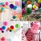 8pcs 10 inch Paper Honeycomb Balls Decorative Tissue Pom Poms Flower Art Hanging Balls for Birthday Wedding Nursery Baby Shower Home Decor (10inch, Dark Green)